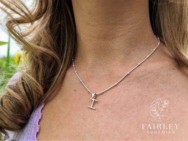 | Birthstone and Initial Necklace |